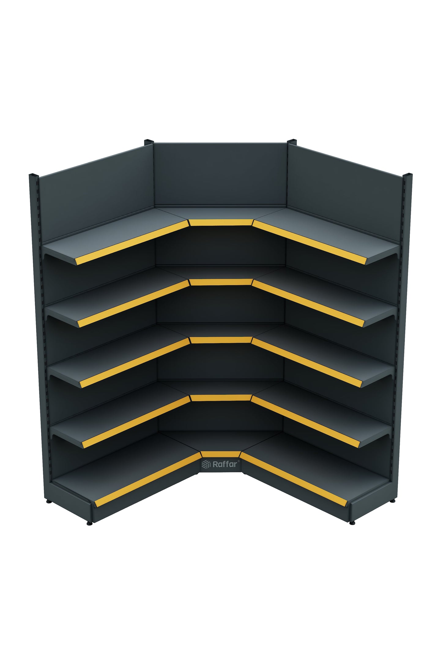 Corp de colț interior cu un picior, culoare antracit cu bază (nu poate fi folosit individual) 90*H220 CM