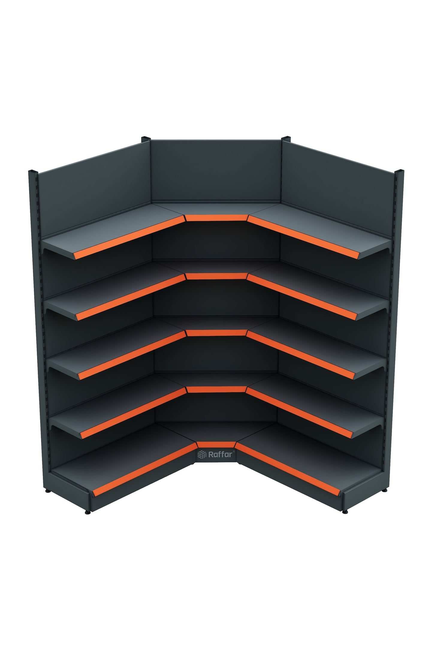 Corp de colț interior cu un picior, culoare antracit cu bază (nu poate fi folosit individual) 90*H220 CM