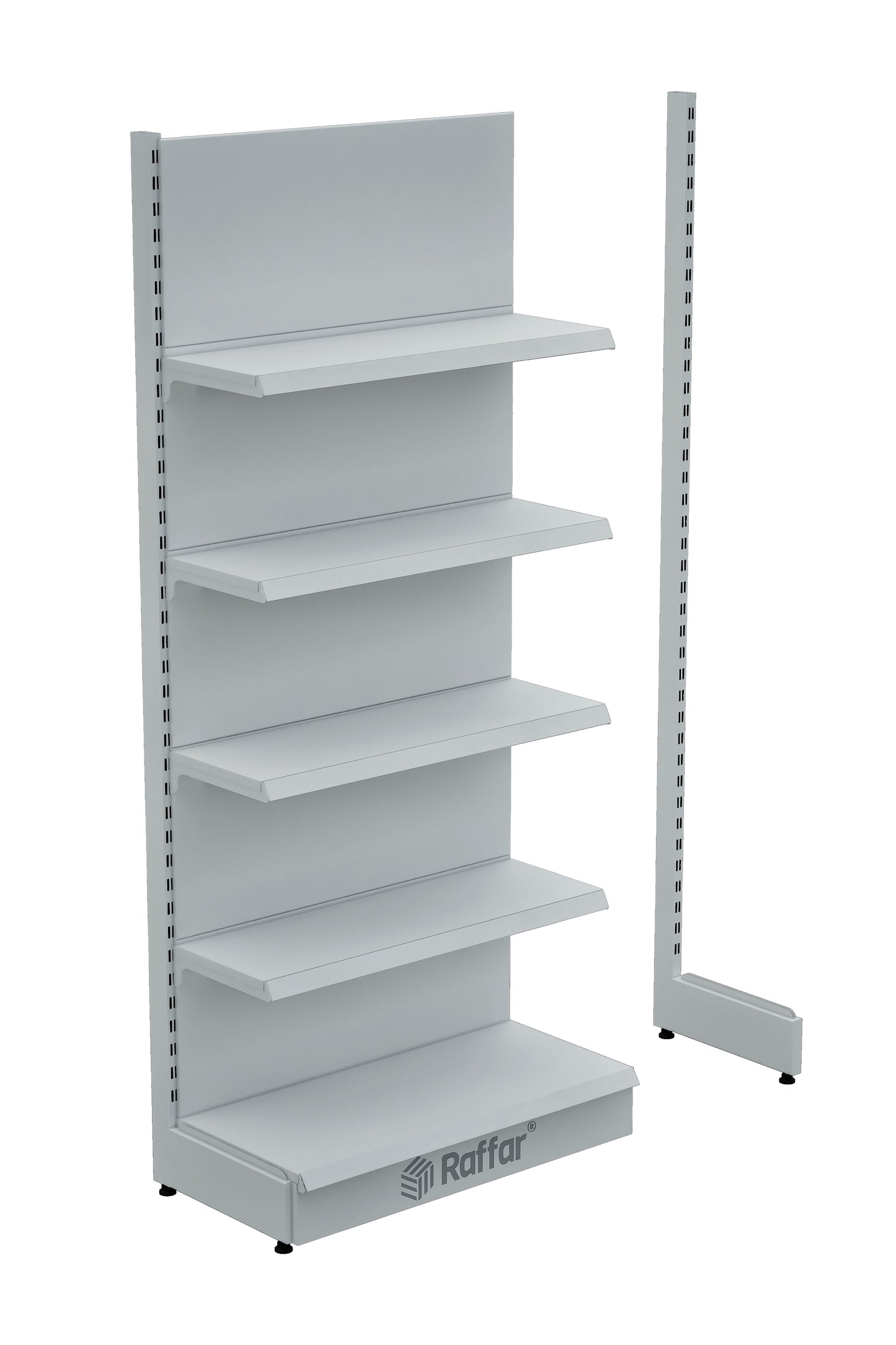 Modul Suplimentar Alb cu Bază, Cu Un Picior (Nu se utilizează individual) 90*H220 CM