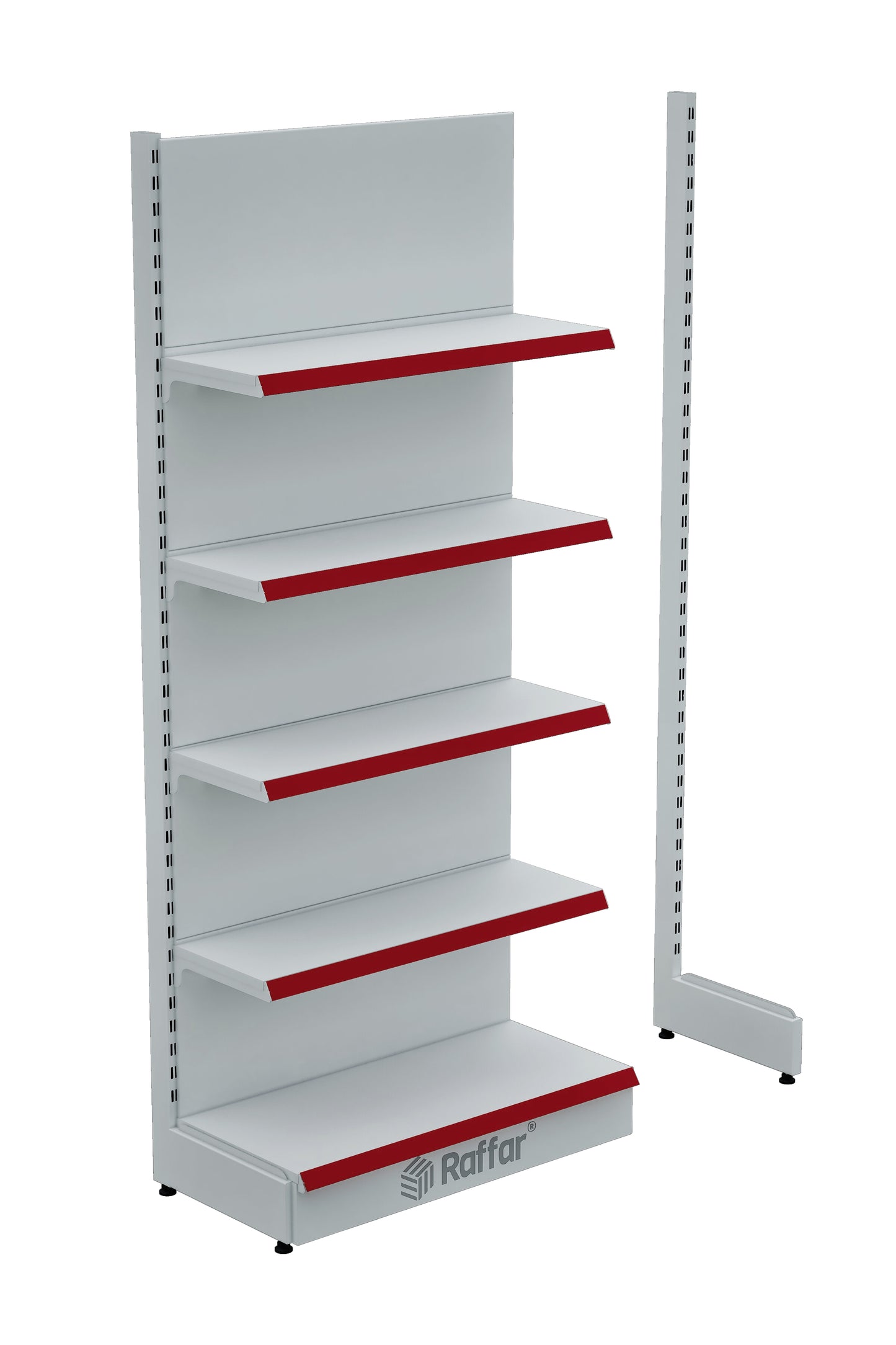 Modul Suplimentar Alb cu Bază, Cu Un Picior (Nu se utilizează individual) 90*H220 CM