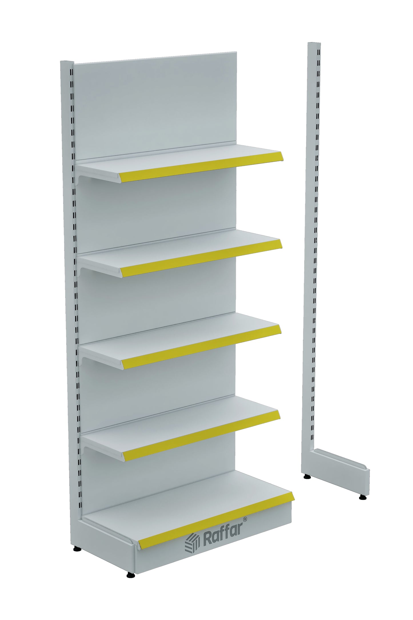Modul Suplimentar Alb cu Bază, Cu Un Picior (Nu se utilizează individual) 90*H220 CM