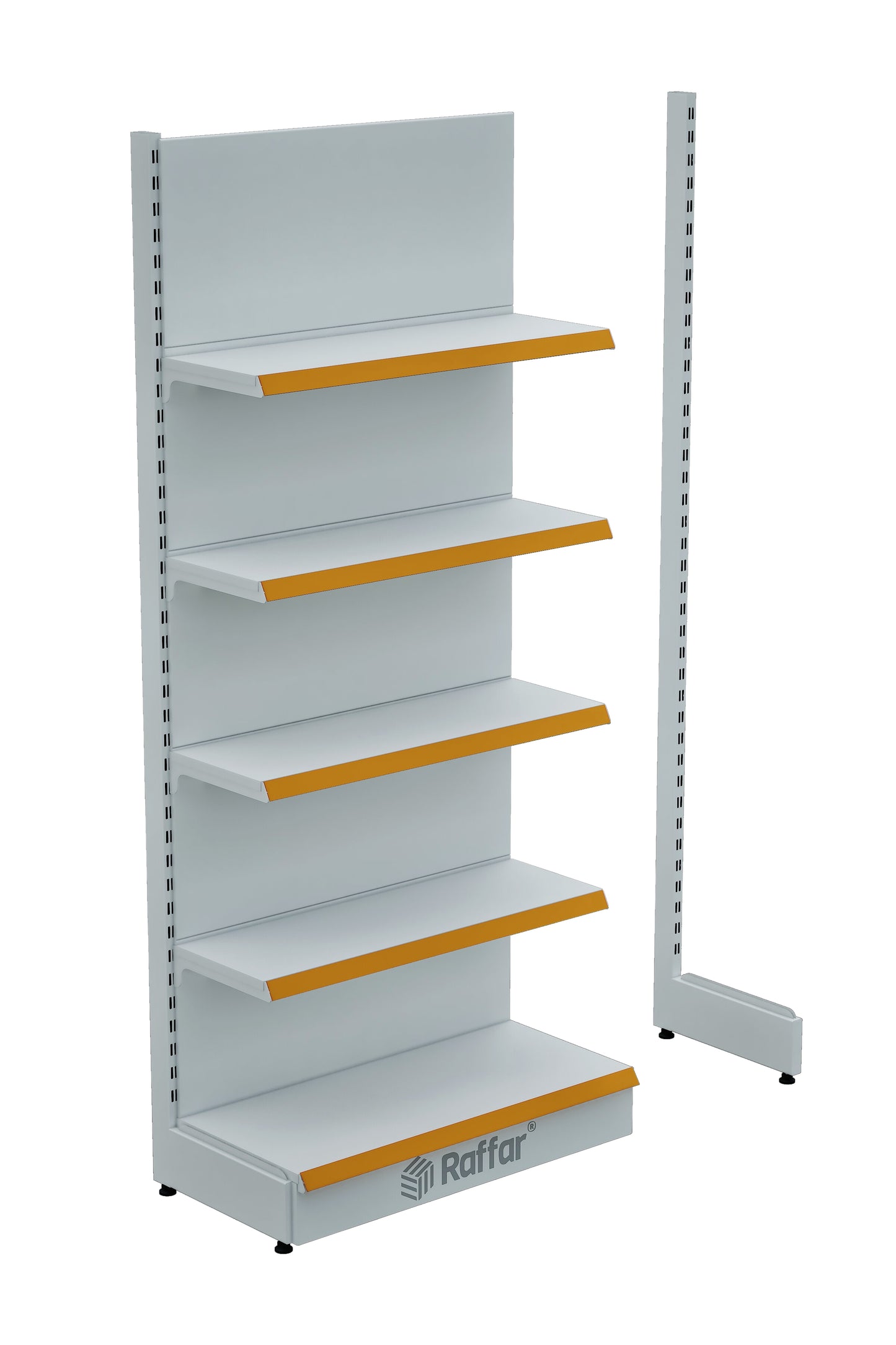Modul Suplimentar Alb cu Bază, Cu Un Picior (Nu se utilizează individual) 90*H220 CM