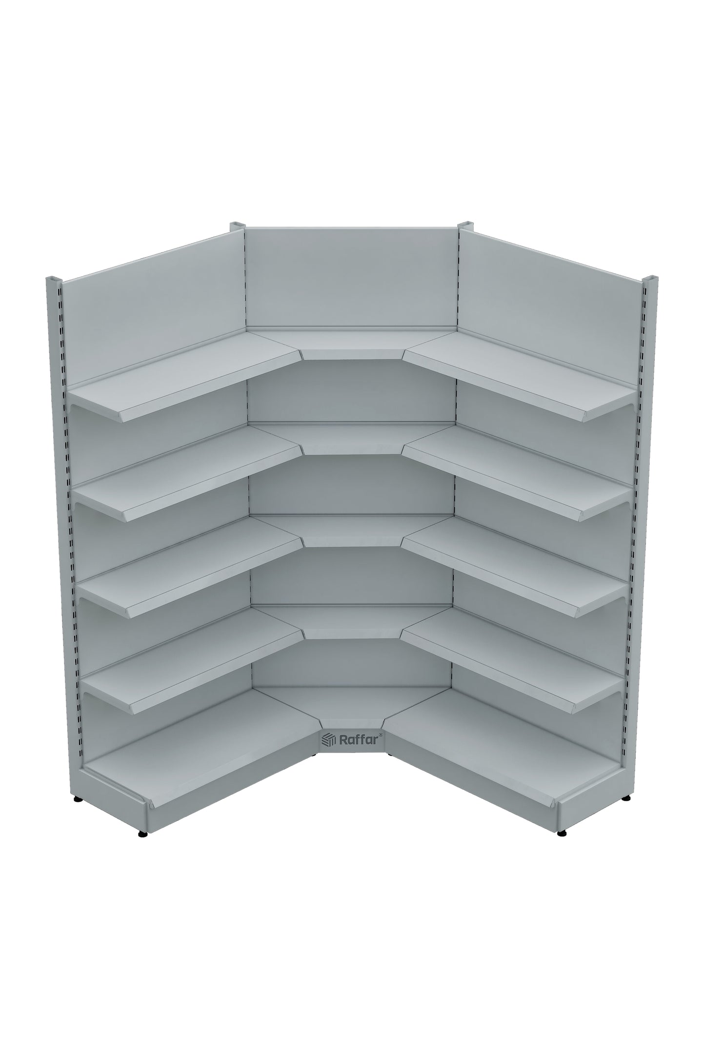Unitate de colț interioară cu un singur picior, de culoare albă, cu bază (nu poate fi utilizată independent) 90*H220 CM