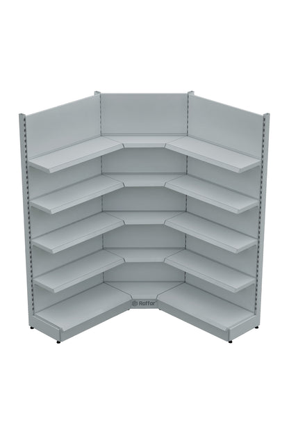 Unitate de colț interioară cu un singur picior, de culoare albă, cu bază (nu poate fi utilizată independent) 90*H220 CM