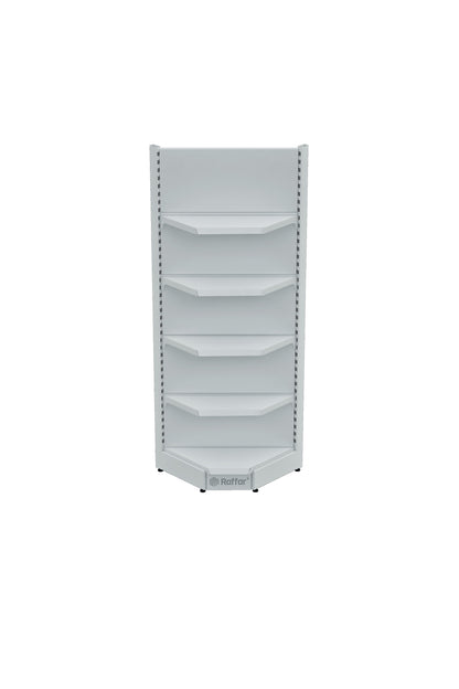Unitate de colț interioară cu un singur picior, de culoare albă, cu bază (nu poate fi utilizată independent) 90*H220 CM