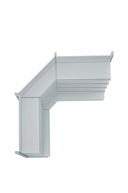 Unitate de colț interioară cu un singur picior, de culoare albă, cu bază (nu poate fi utilizată independent) 90*H220 CM