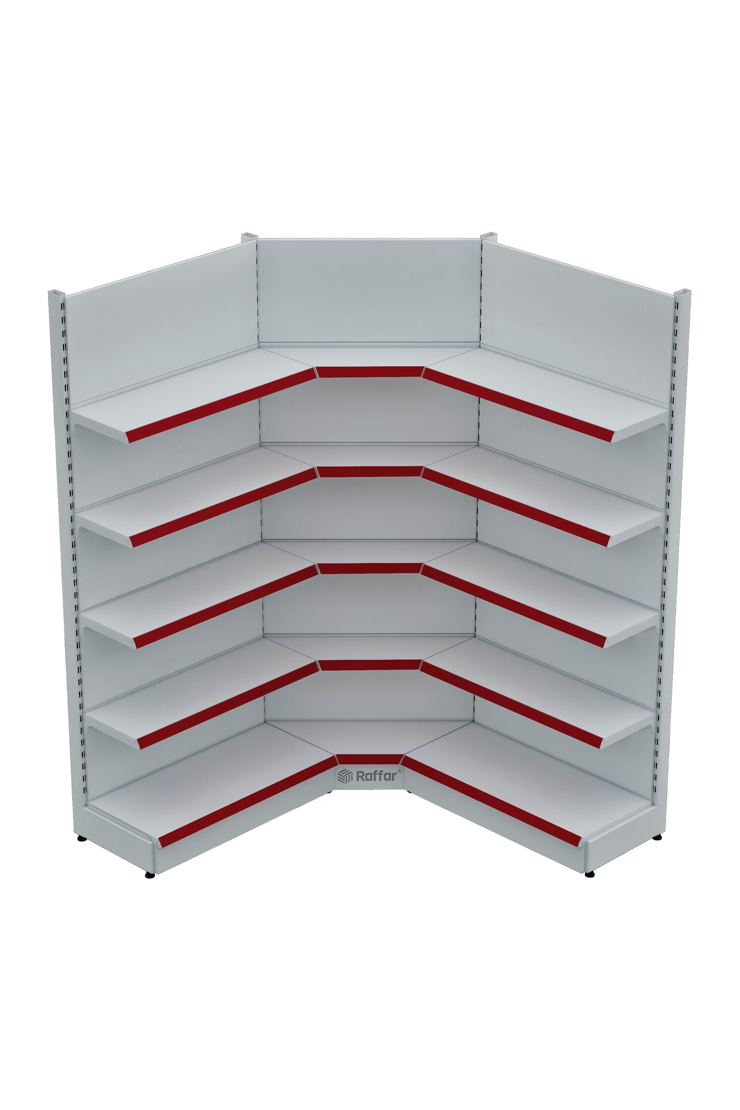 Unitate de colț interioară cu un singur picior, de culoare albă, cu bază (nu poate fi utilizată independent) 90*H220 CM