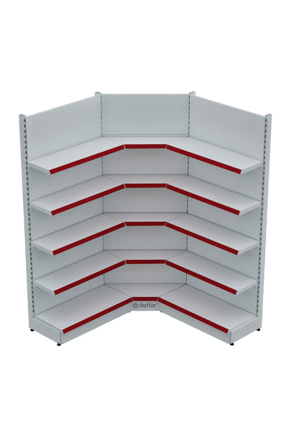 Unitate de colț interioară cu un singur picior, de culoare albă, cu bază (nu poate fi utilizată independent) 90*H220 CM