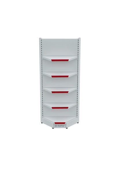 Unitate de colț interioară cu un singur picior, de culoare albă, cu bază (nu poate fi utilizată independent) 90*H220 CM