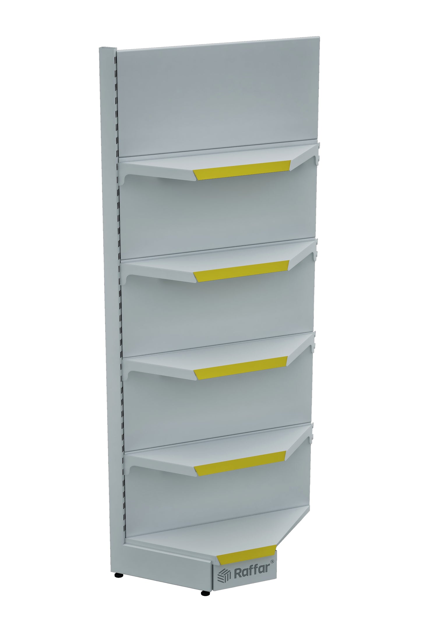 Unitate de colț interioară cu un singur picior, de culoare albă, cu bază (nu poate fi utilizată independent) 90*H220 CM