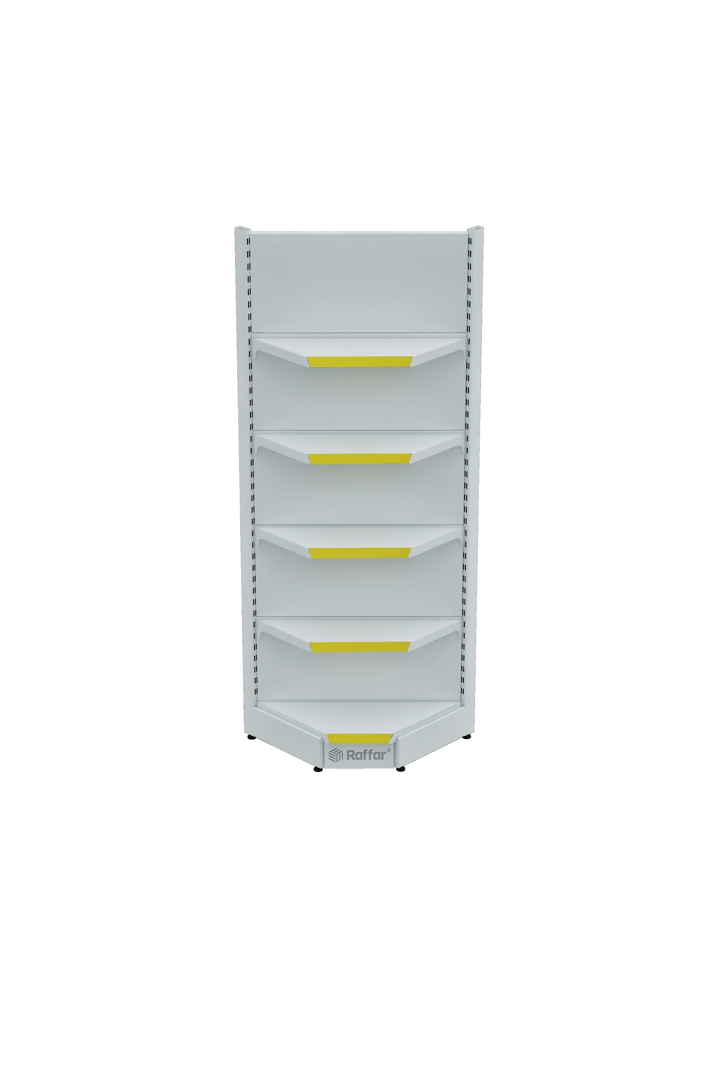 Unitate de colț interioară cu un singur picior, de culoare albă, cu bază (nu poate fi utilizată independent) 90*H220 CM