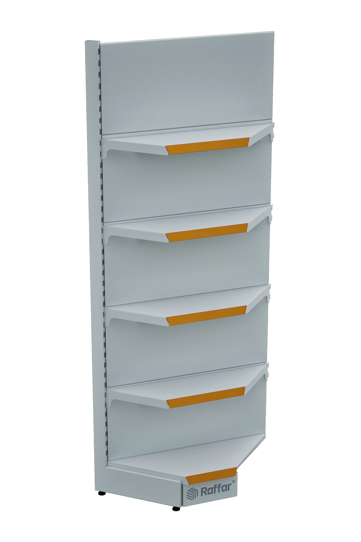 Unitate de colț interioară cu un singur picior, de culoare albă, cu bază (nu poate fi utilizată independent) 90*H220 CM