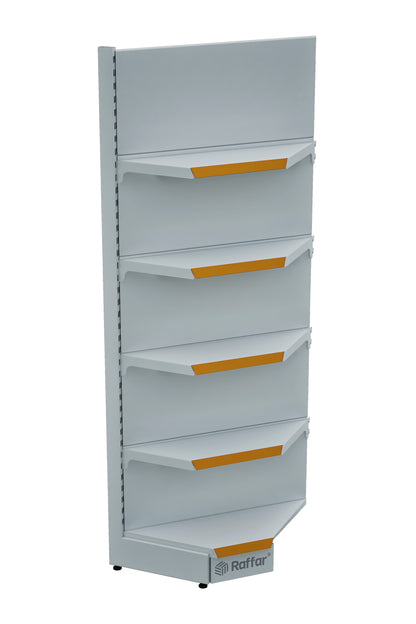 Unitate de colț interioară cu un singur picior, de culoare albă, cu bază (nu poate fi utilizată independent) 90*H220 CM