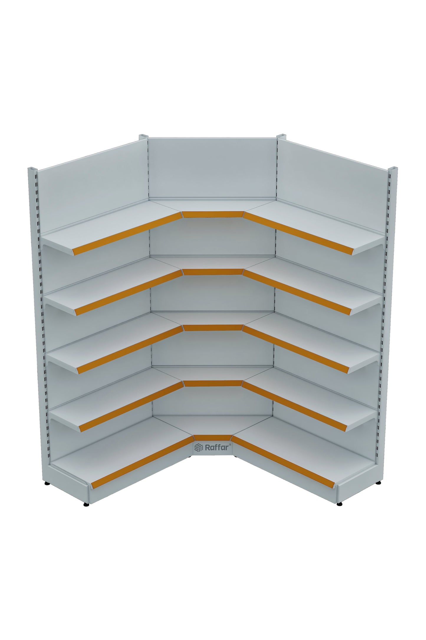 Unitate de colț interioară cu un singur picior, de culoare albă, cu bază (nu poate fi utilizată independent) 90*H220 CM