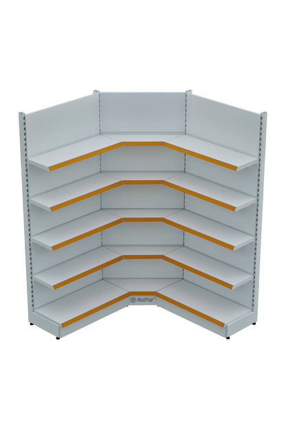 Unitate de colț interioară cu un singur picior, de culoare albă, cu bază (nu poate fi utilizată independent) 90*H220 CM